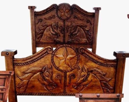 Recámara Caballos Encontrados y Estrella al Centro