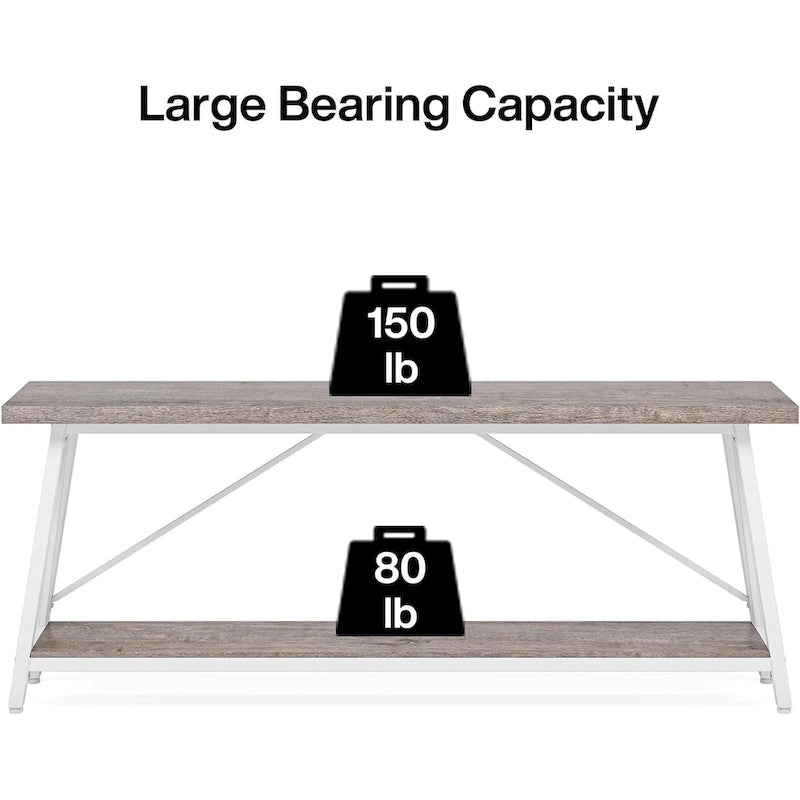 70.9 Inches Long Narrow Sofa Table Behind Couch for Entryway