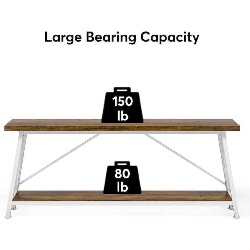 70.9 Inches Long Narrow Sofa Table Behind Couch for Entryway