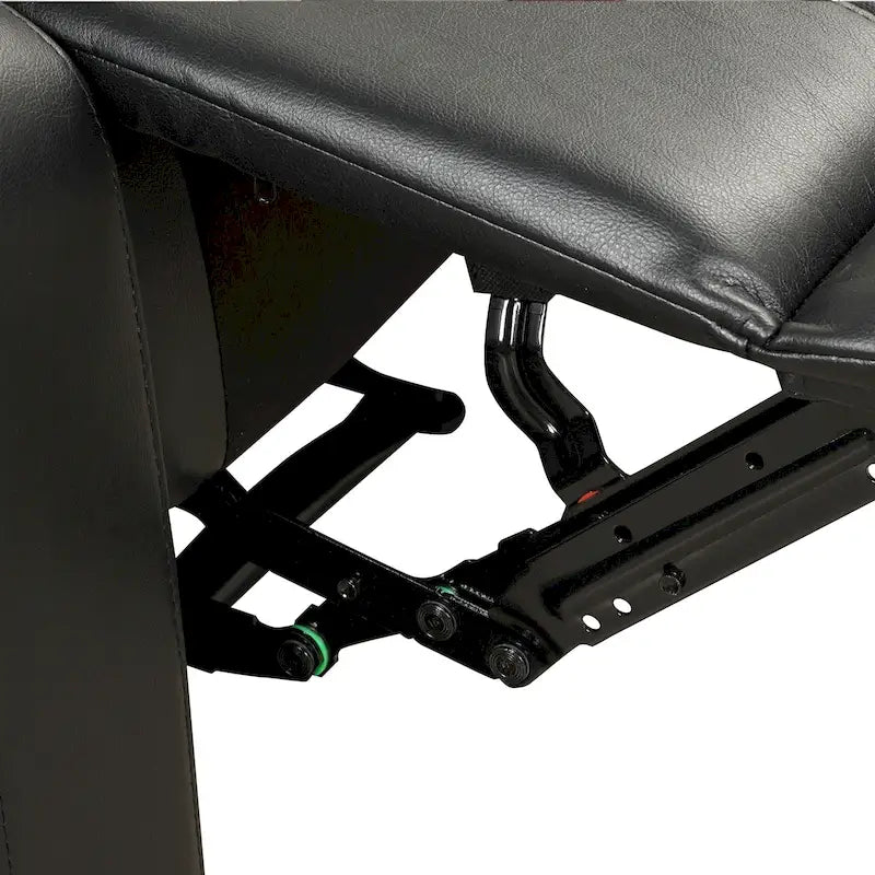 Fauteuil inclinable manuel en similicuir PU respirant avec accoudoirs et dossier rembourrés