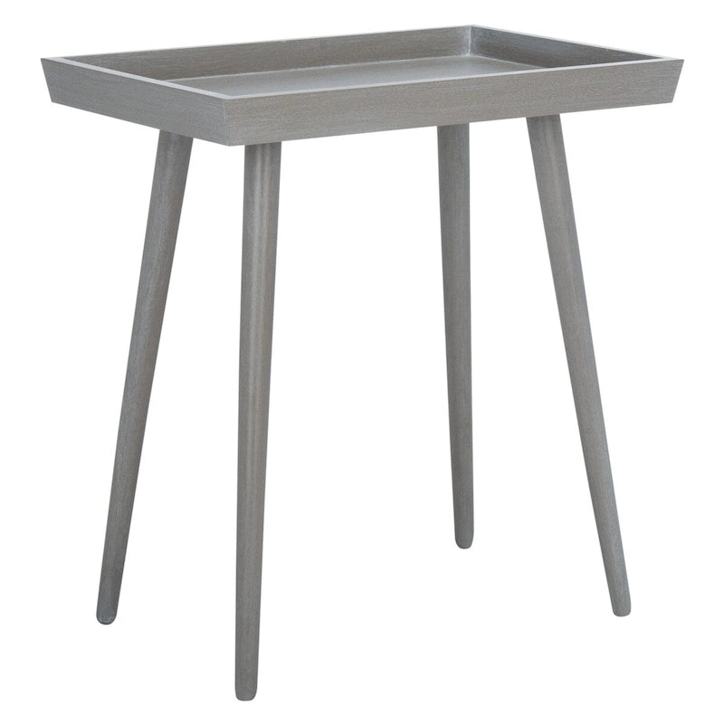 Moderner Beistelltisch aus Kiefernholz mit Tablettplatte und konischen Beinen