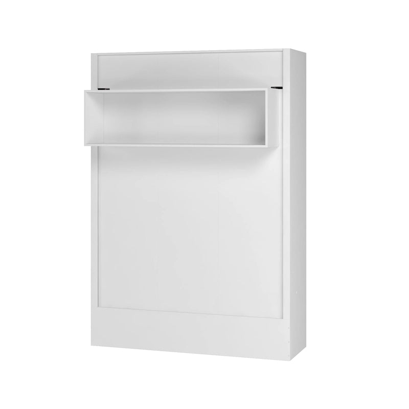 Contemporary Space Saving Fold Down Wall Bed with Display Shelf