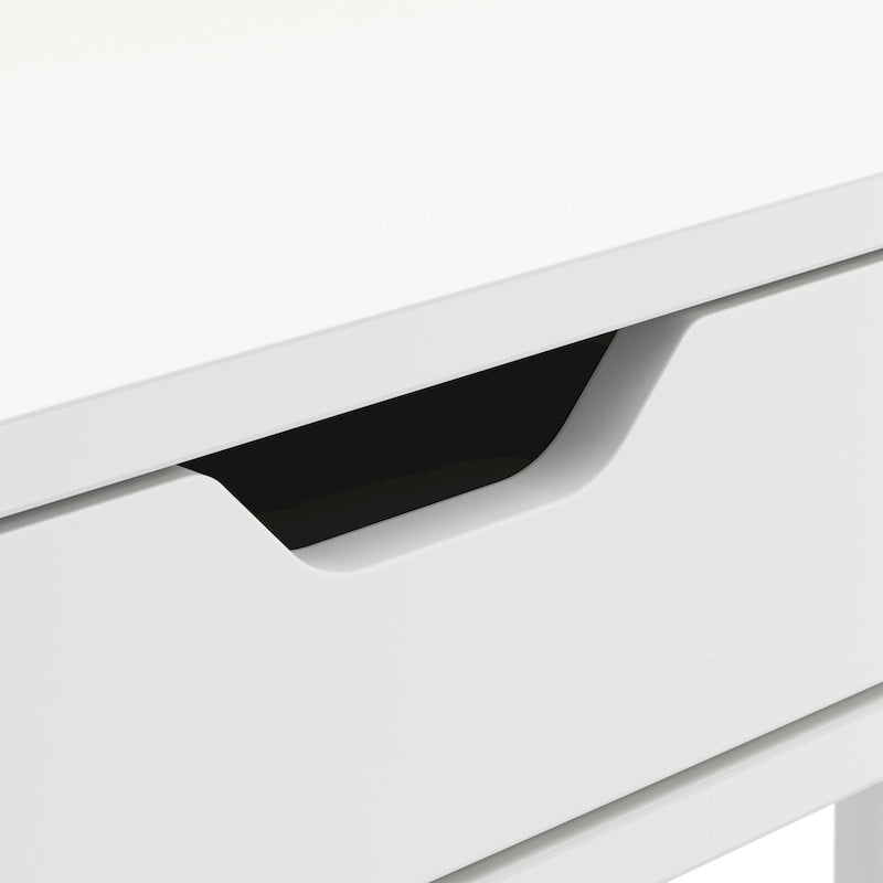 Bureau d’écriture moderne de style mi-siècle avec rangement à tiroirs et pieds fuselés