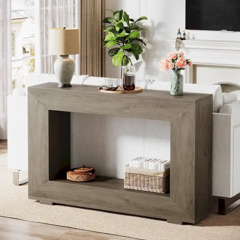 47 Inches Rustic Sofa Table for Entryway, Hallway and Living Room
