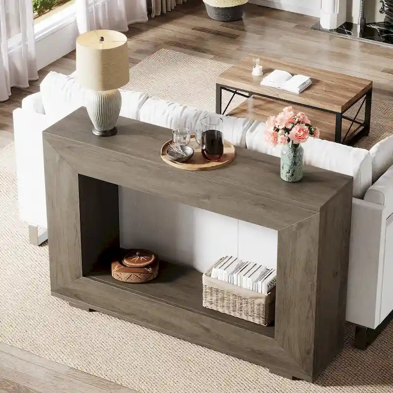 47 Inches Rustic Sofa Table for Entryway, Hallway and Living Room