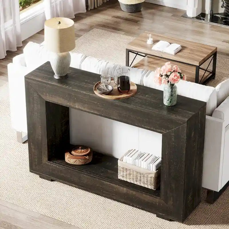 47 Inches Rustic Sofa Table for Entryway, Hallway and Living Room