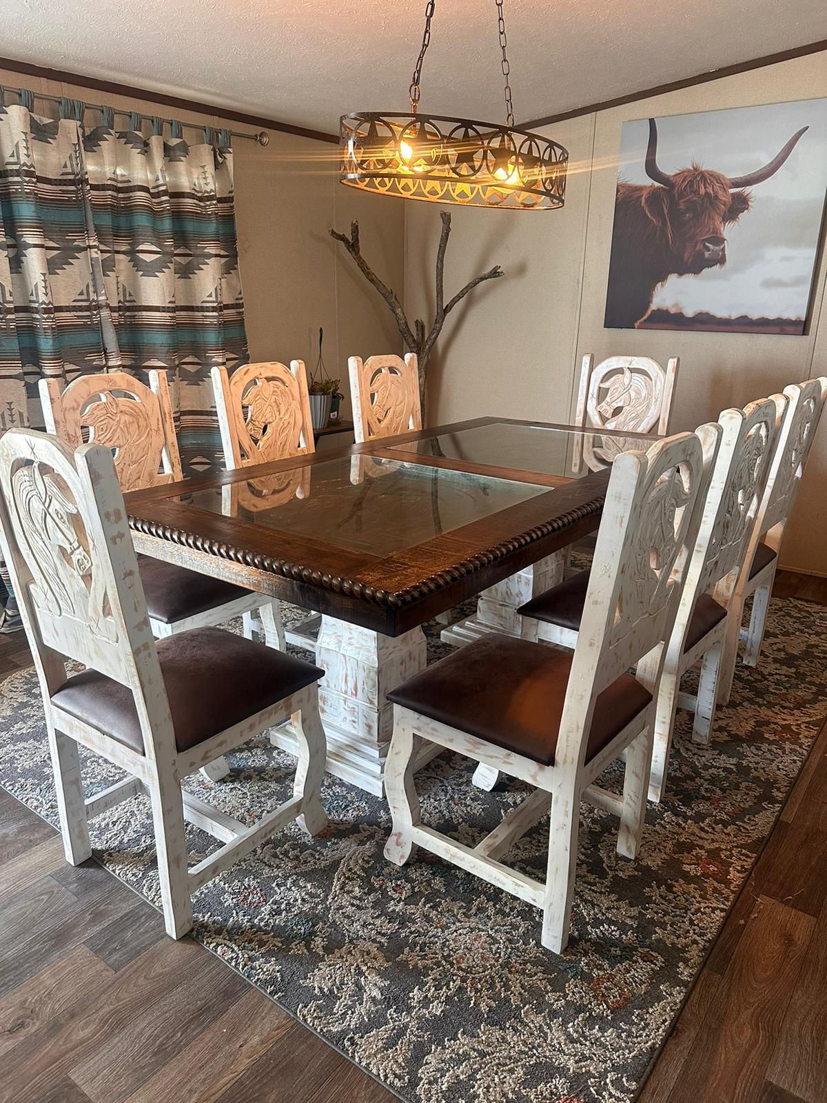 Comedor Farm House Tallado